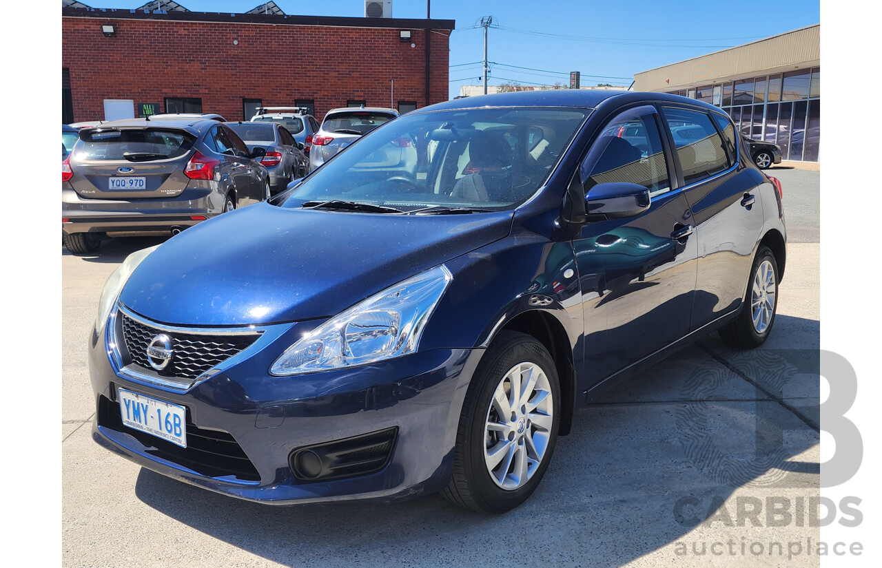 01/2015 Nissan Pulsar ST C12 SERIES 2 5d Hatchback Blue 1.8L