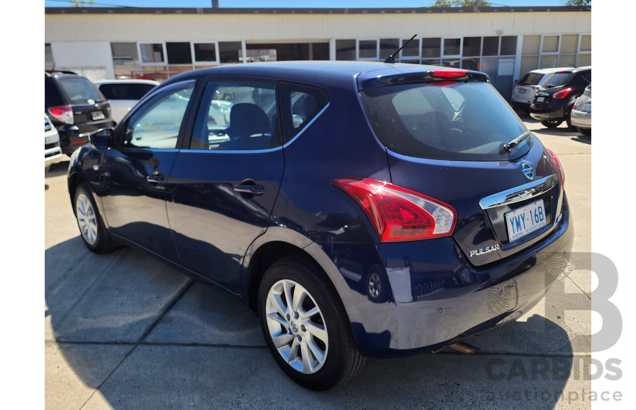 01/2015 Nissan Pulsar ST C12 SERIES 2 5d Hatchback Blue 1.8L