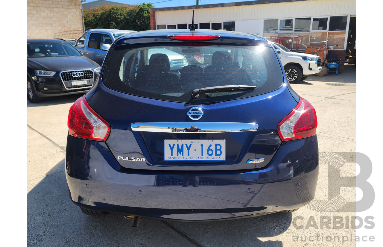 01/2015 Nissan Pulsar ST C12 SERIES 2 5d Hatchback Blue 1.8L