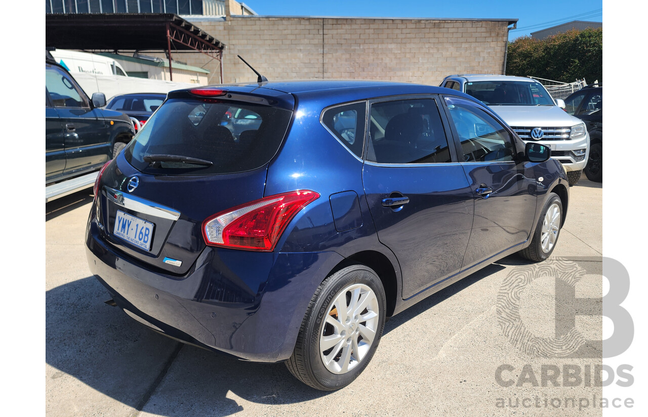 01/2015 Nissan Pulsar ST C12 SERIES 2 5d Hatchback Blue 1.8L