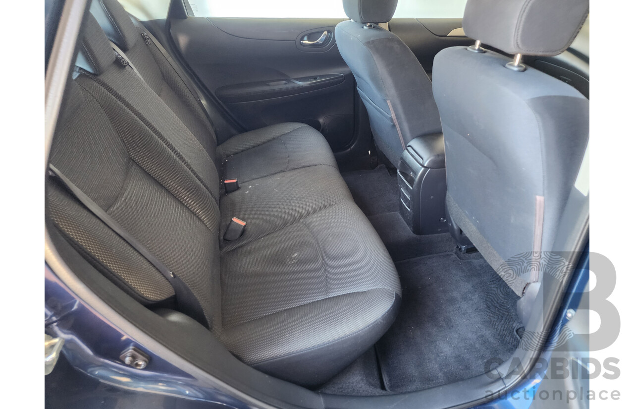 01/2015 Nissan Pulsar ST C12 SERIES 2 5d Hatchback Blue 1.8L