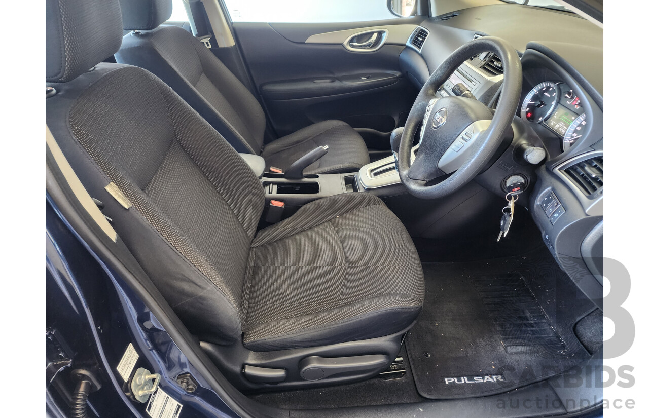 01/2015 Nissan Pulsar ST C12 SERIES 2 5d Hatchback Blue 1.8L