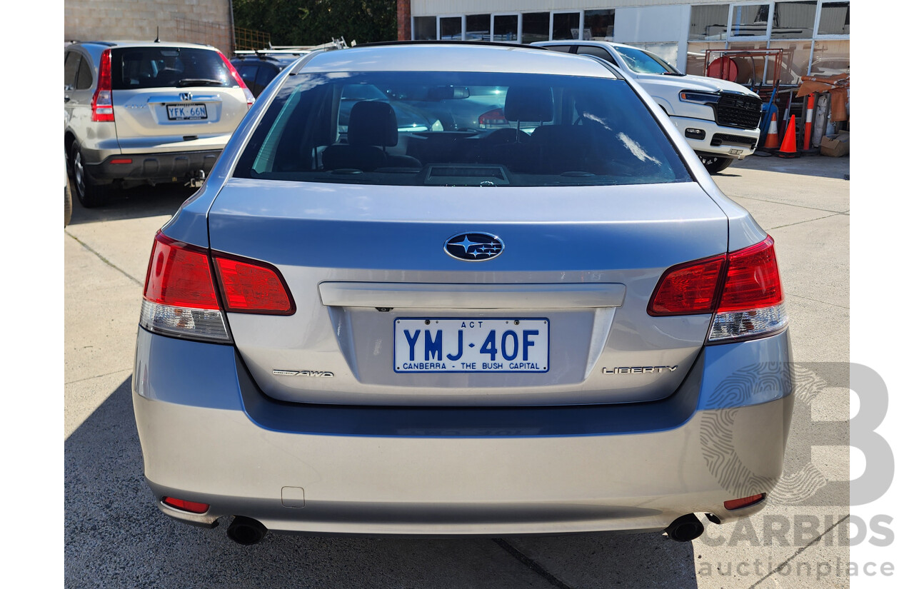 04/2010 Subaru Liberty 2.5i GT Premium MY10 4d Sedan Silver 2.5L