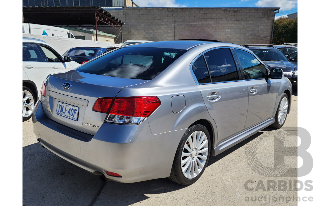 04/2010 Subaru Liberty 2.5i GT Premium MY10 4d Sedan Silver 2.5L