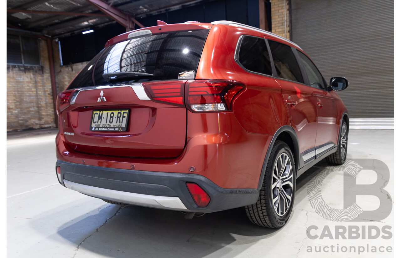 10/2016 Mitsubishi Outlander LS Safety Pack ZK MY17 4d Wagon Red 2.0L