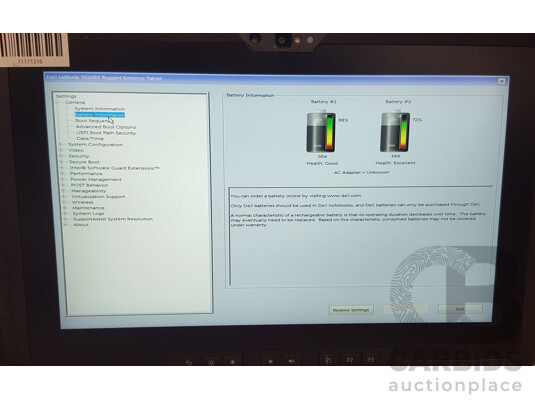 Dell Latitude 7220EX Intel Core i5 (8365U) 1.60GHz-4.10GHz 4-Core CPU 11.6-Inch FHD Rugged Extreme Tablet