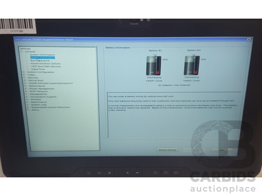 Dell Latitude 7220EX Intel Core i5 (8365U) 1.60GHz-4.10GHz 4-Core CPU 11.6-Inch FHD Rugged Extreme Tablet
