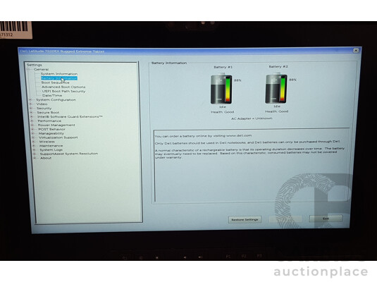 Dell Latitude 7220EX Intel Core i5 (8365U) 1.60GHz-4.10GHz 4-Core CPU 11.6-Inch FHD Rugged Extreme Tablet