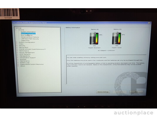 Dell Latitude 7220EX Intel Core i5 (8365U) 1.60GHz-4.10GHz 4-Core CPU 11.6-Inch FHD Rugged Extreme Tablet