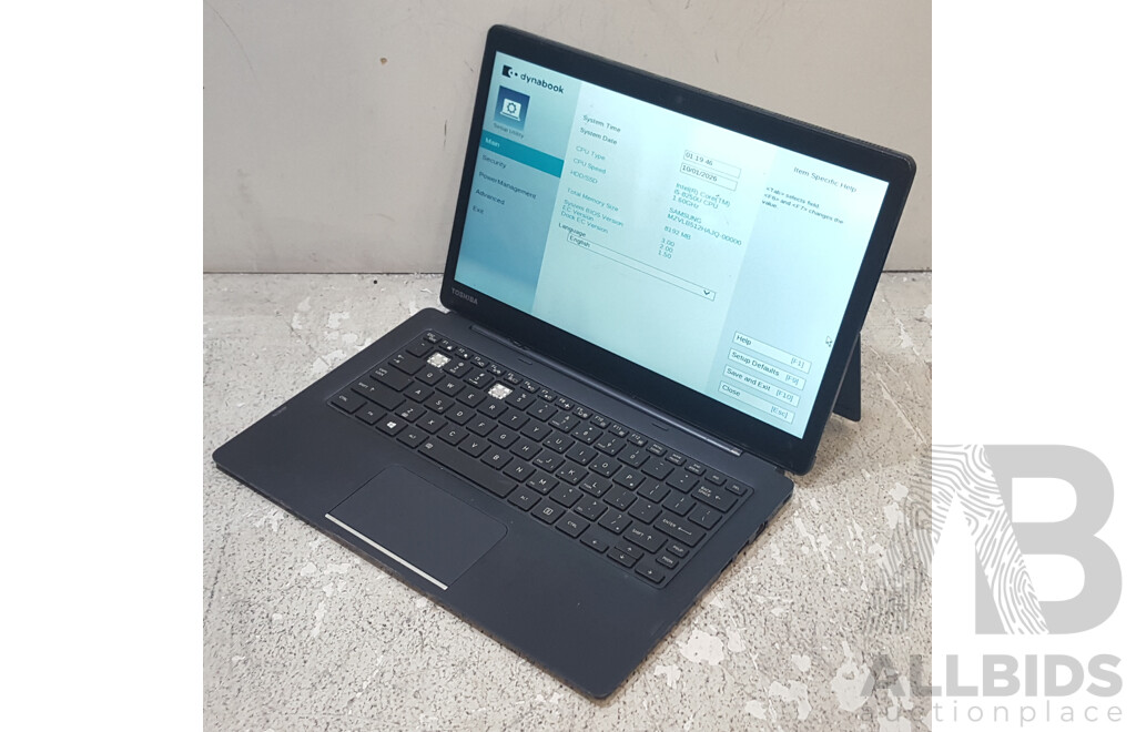 Toshiba Portege X30T-E Intel Core i5 (8250U) 1.60GHz-3.40GHz 4-Core CPU 13.3-Inch Touchscreen Detachable Laptop