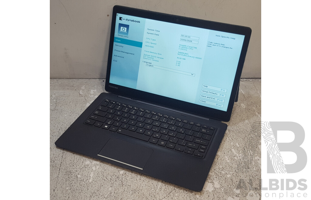 Toshiba Portege X30T-E Intel Core i5 (8250U) 1.60GHz-3.40GHz 4-Core CPU 13.3-Inch Touchscreen Detachable Laptop