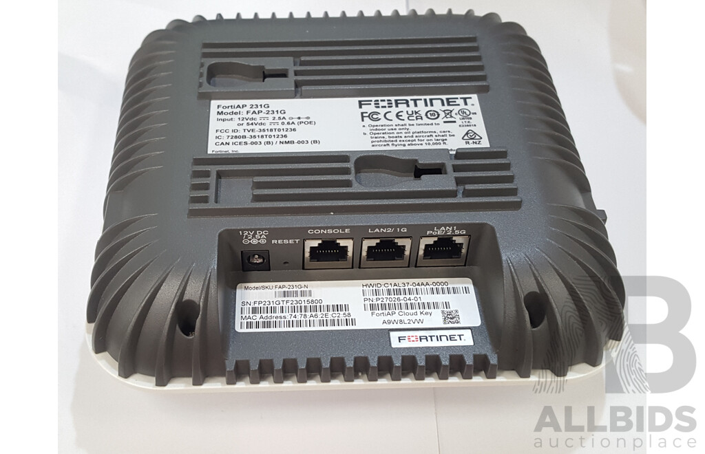 Fortinet (FAP-231G) FortiAP 231G Wireless Access Point