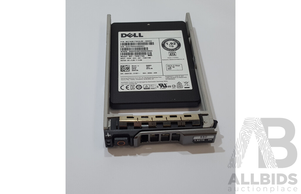 Dell (MZ-7KM1T9A) 1.92TB SATA 6Gbps 2.5-Inch Solid State Drive
