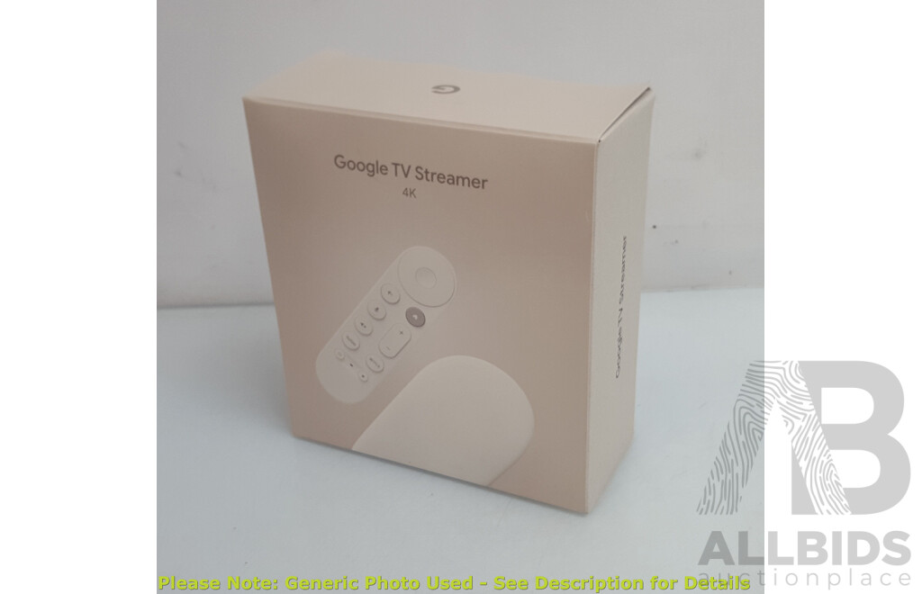 Google (GA05662-AU) 32GB 4K TV Streamer w/ Remote & Power Supply
