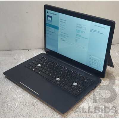 Toshiba Portege X30T-E Intel Core i5 (8250U) 1.60GHz-3.40GHz 4-Core CPU 13.3-Inch Touchscreen Detachable Laptop