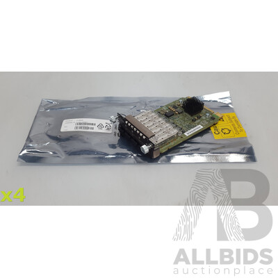 HPE Aruba (JL083A) Networking 3810M/2930M 4-port 100M/1G/10G SFP+ MACsec Module - Lot of Four