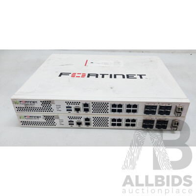 Fortinet (FG-601C) FortiGate 601C Firewall Security Appliance - Lot of Two
