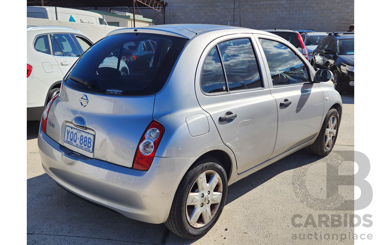 01/2008 Nissan Micra K12 5d Hatchback Silver 1.4L