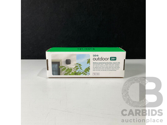 Blink Outdoor 2K Security Camera Kit. Two Cameras