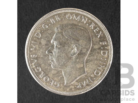 Australian 1938 KGVI Silver Crown .925