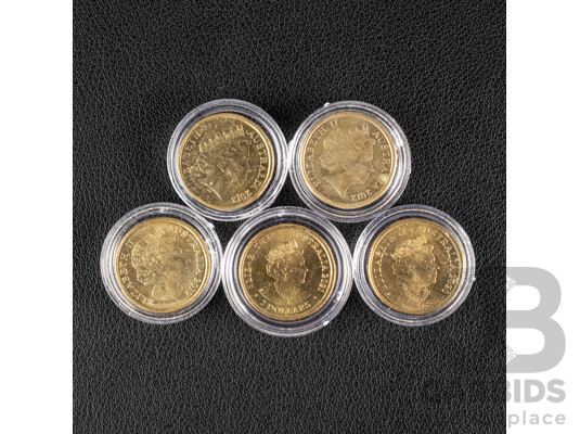 Six Australian Commemorative Two Dollar Coins