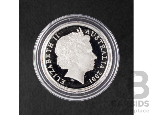 Australian 2001 Silver One Dollar Proof Coin, 100th Anniversary of the Army .999