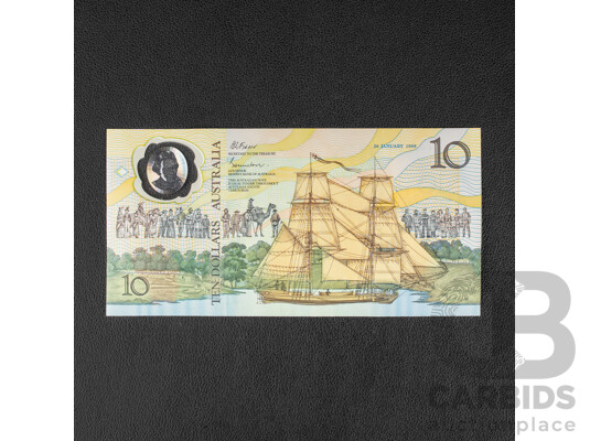 Australian 1988 Ten Dollar Note, Collectors Bicentenial