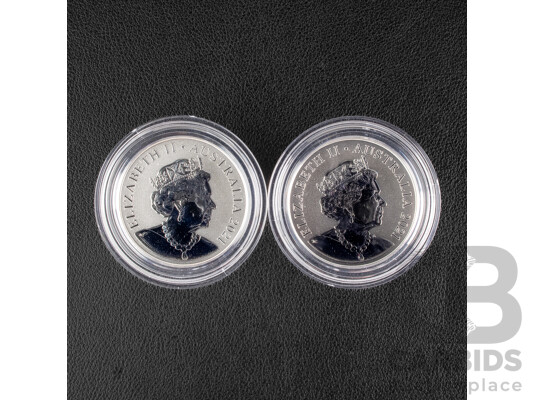 Australian 2021 Coloured Silver Coins. Ginger Meggs