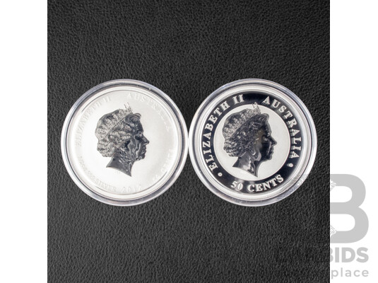Australian Perth Mint 2011 Two Silver Fifty Cent Coin Set, ANDA Expo Bejing