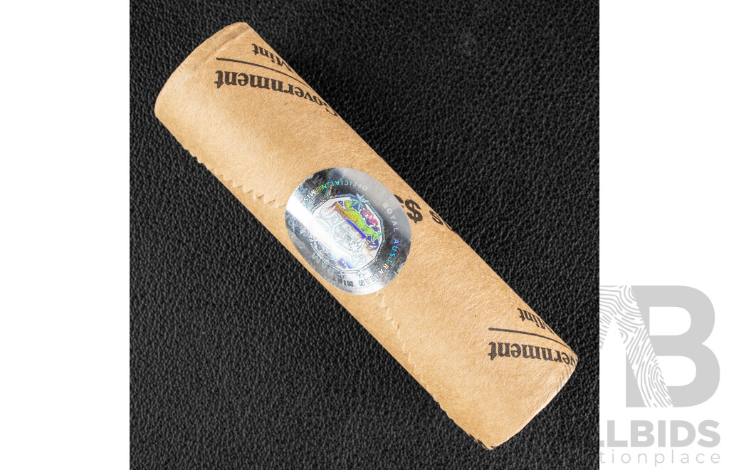 Australian 2021 RAM UNC Two Dollar Coin Roll, Aboriginal Flag.