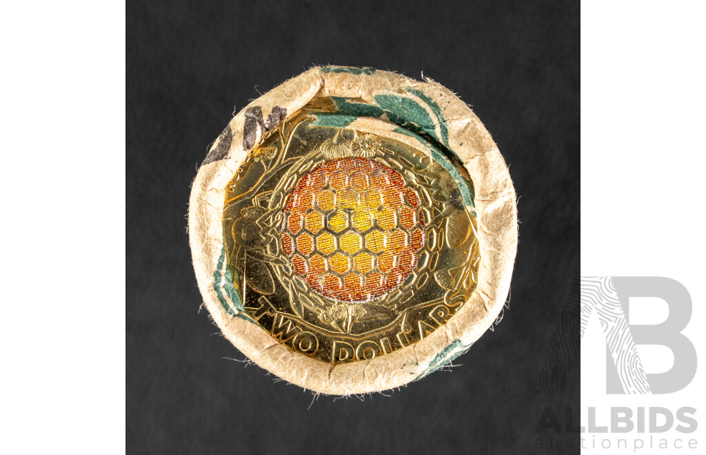 Australian 2022 Two Dollar Coin Roll, Honey Bee