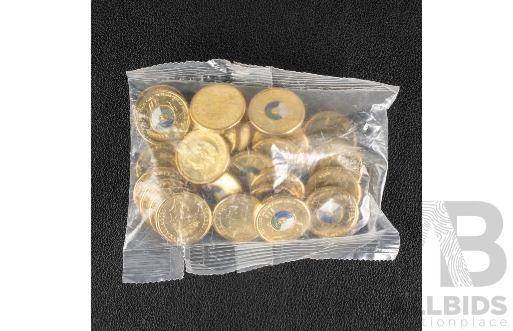 Twenty Five Australian 2020 UNC Two Dollar Coins, Seventy Five Years end WW2