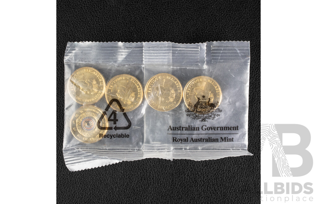 Australian 2021 Mint bag 5 $2 coins. Indigenous Military Service.