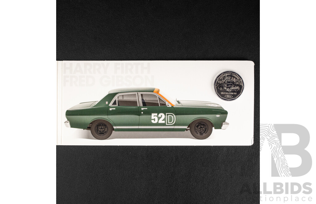 Australian RAM 2018 Seven Coloured Fifty Cent Coin Set, Ford High Octane, Australia's Motor Sport Legends