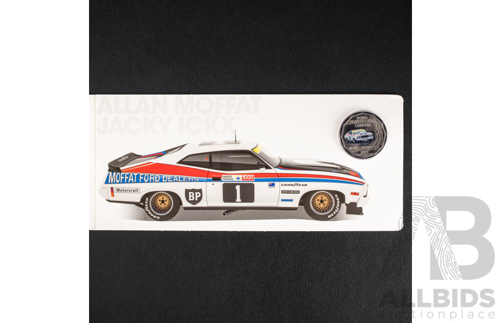 Australian RAM 2018 Seven Coloured Fifty Cent Coin Set, Ford High Octane, Australia's Motor Sport Legends