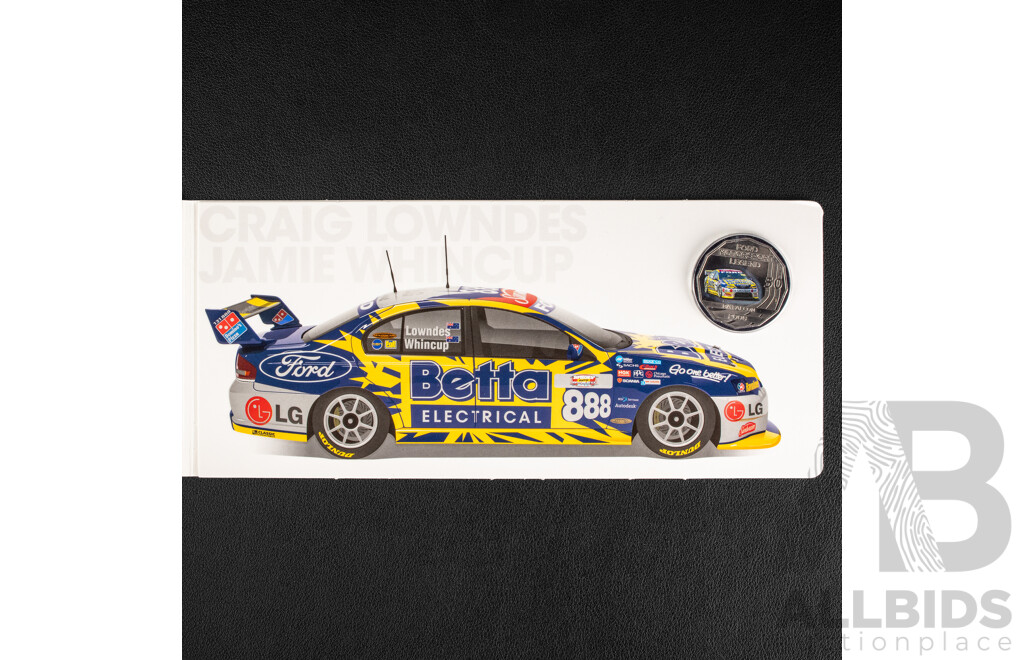 Australian RAM 2018 Seven Coloured Fifty Cent Coin Set, Ford High Octane, Australia's Motor Sport Legends