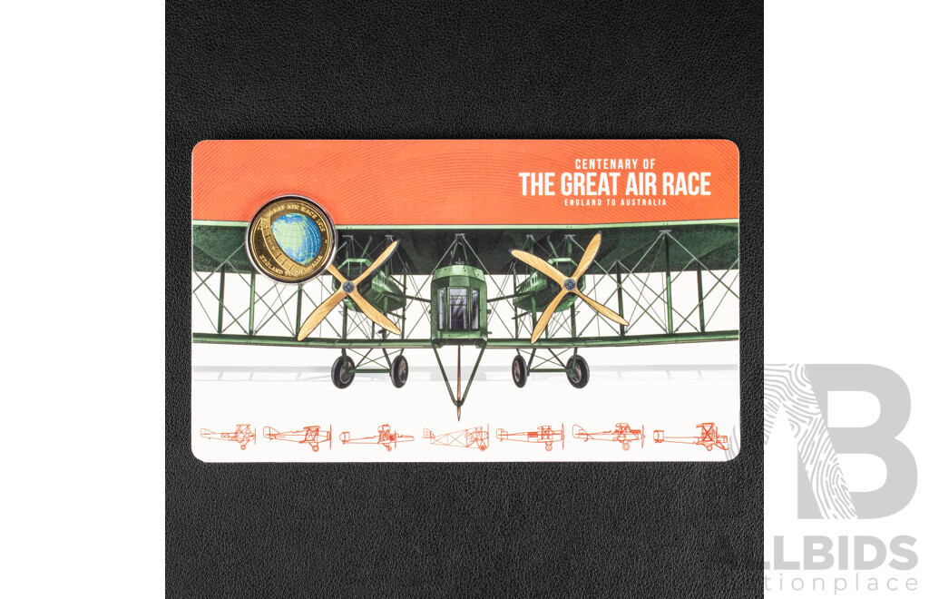 Australian RAM 2019 Eight Commemorative One Dollar Coin Collection, Centenary of the Great Air Race