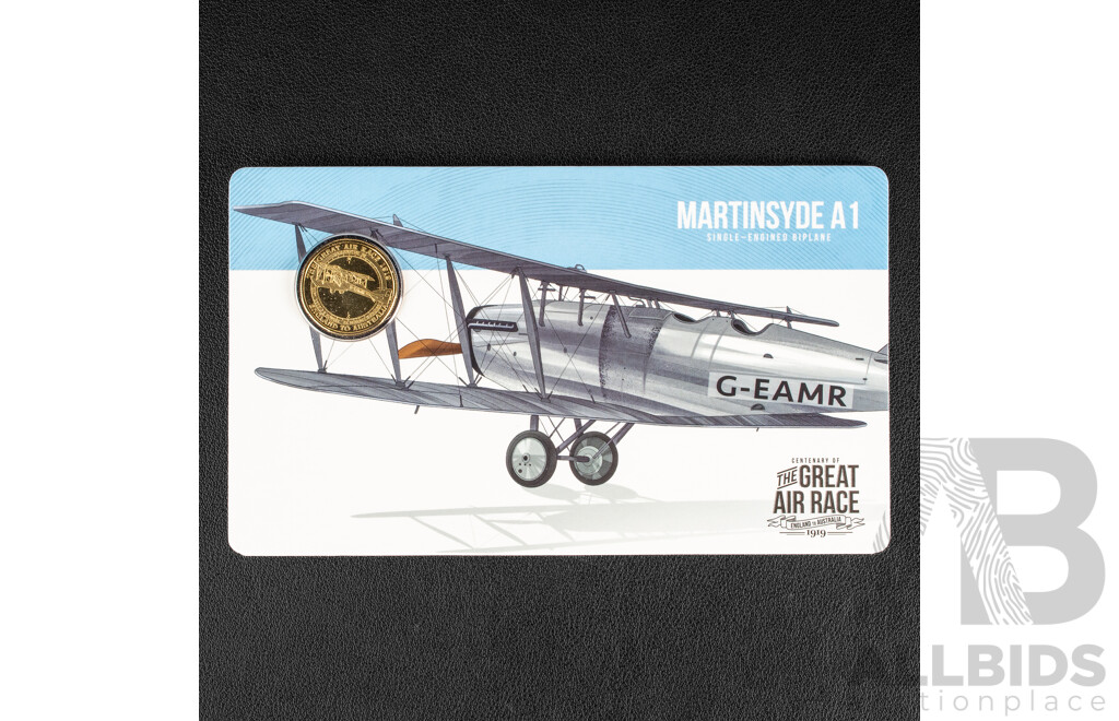 Australian RAM 2019 Eight Commemorative One Dollar Coin Collection, Centenary of the Great Air Race