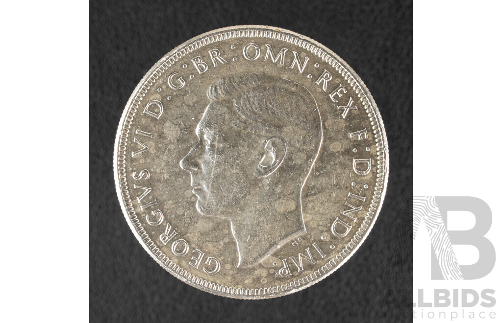 Australian 1938 KGVI Silver Crown .925