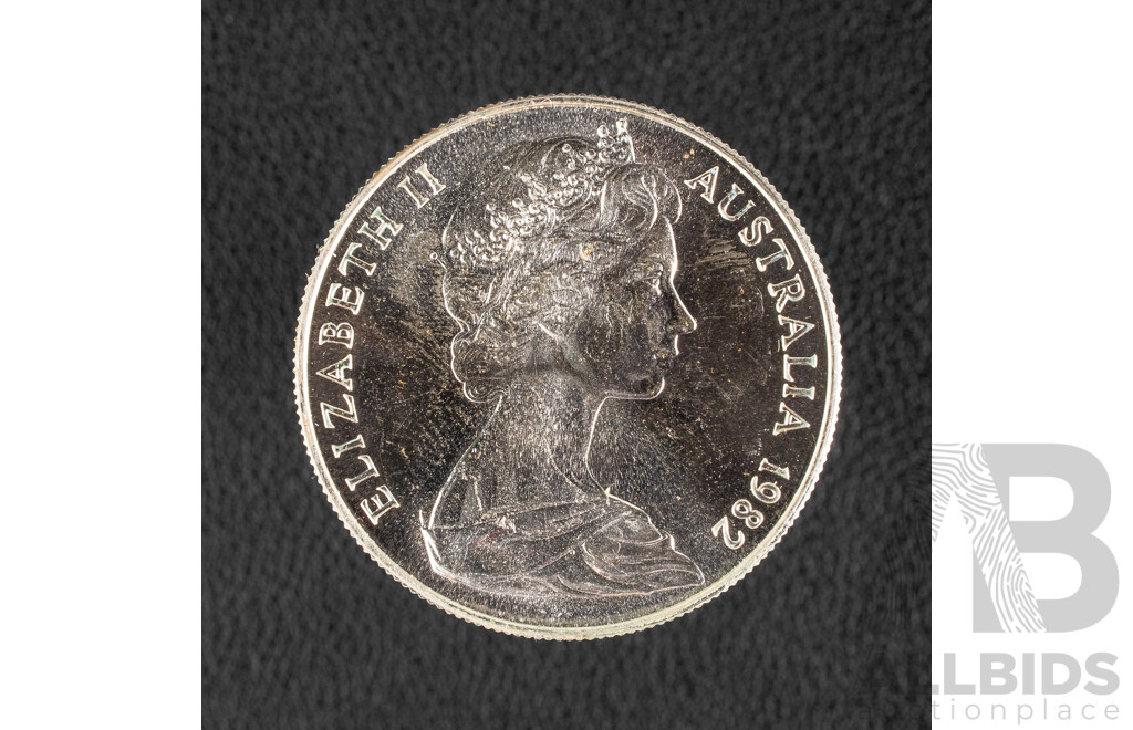 Australian RAM 1982 Silver Ten Dollar coin, Commonwealth Games .925
