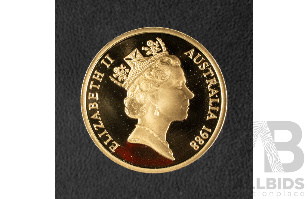 Australian RAM 1988 Proof Five Dollar Coin, Australian Bicentennial