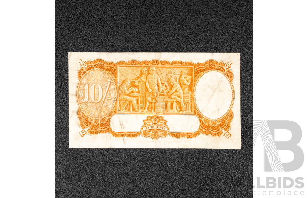 Australian 1942 Ten Shillings Note, Armitage/McFarlane