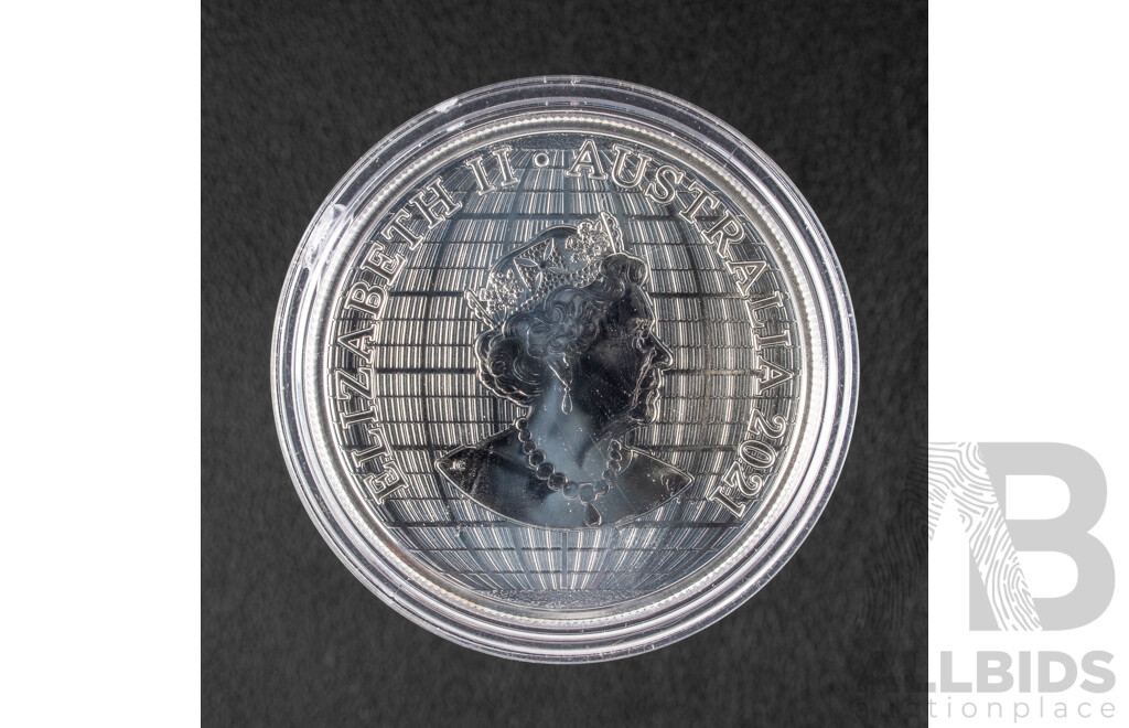 Australian Perth Mint 2021 Silver One Dollar Coin .999