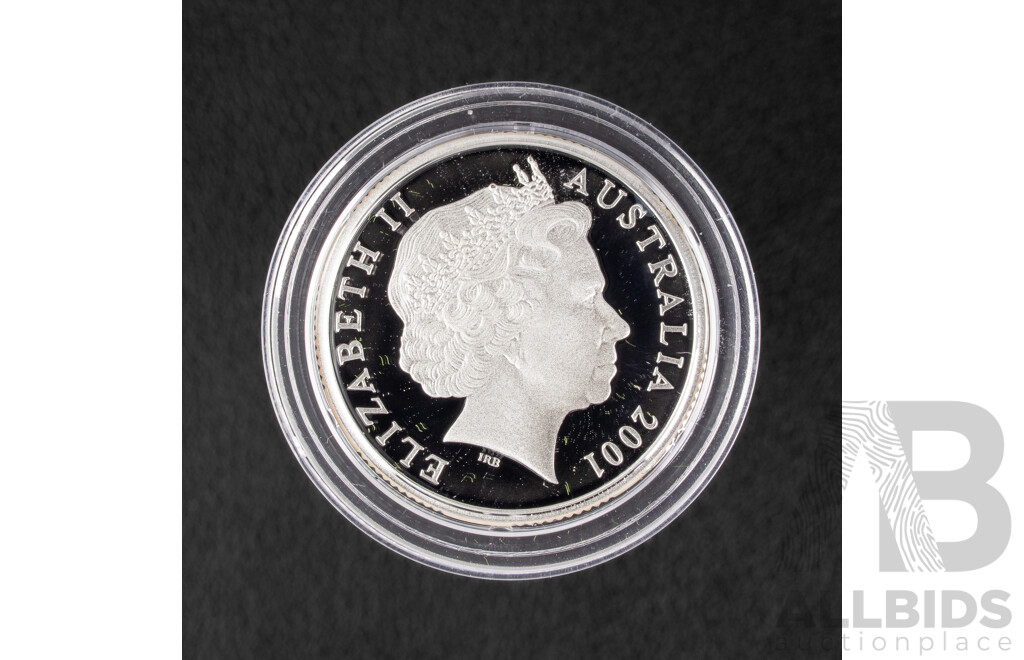 Australian 2001 Silver One Dollar Proof Coin, 100th Anniversary of the Army .999