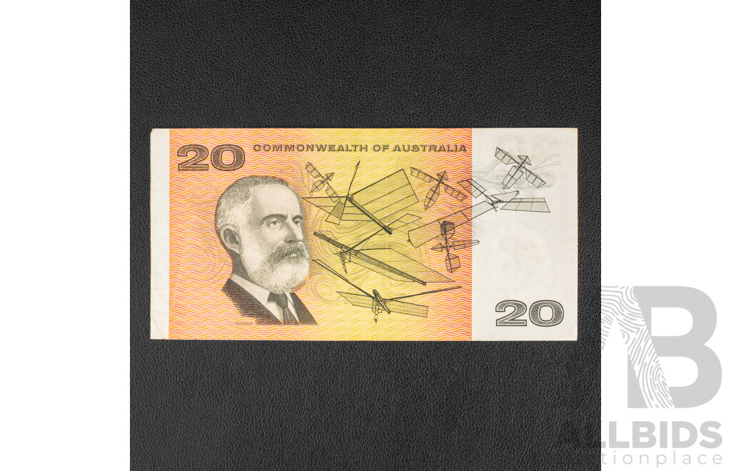 Australian 1968 a/UNC Twenty Dollar Note, Phillips/Randall 