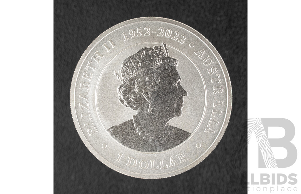 Australian 2022 Perth Mint Silver One Dollar Coin, Koala .999