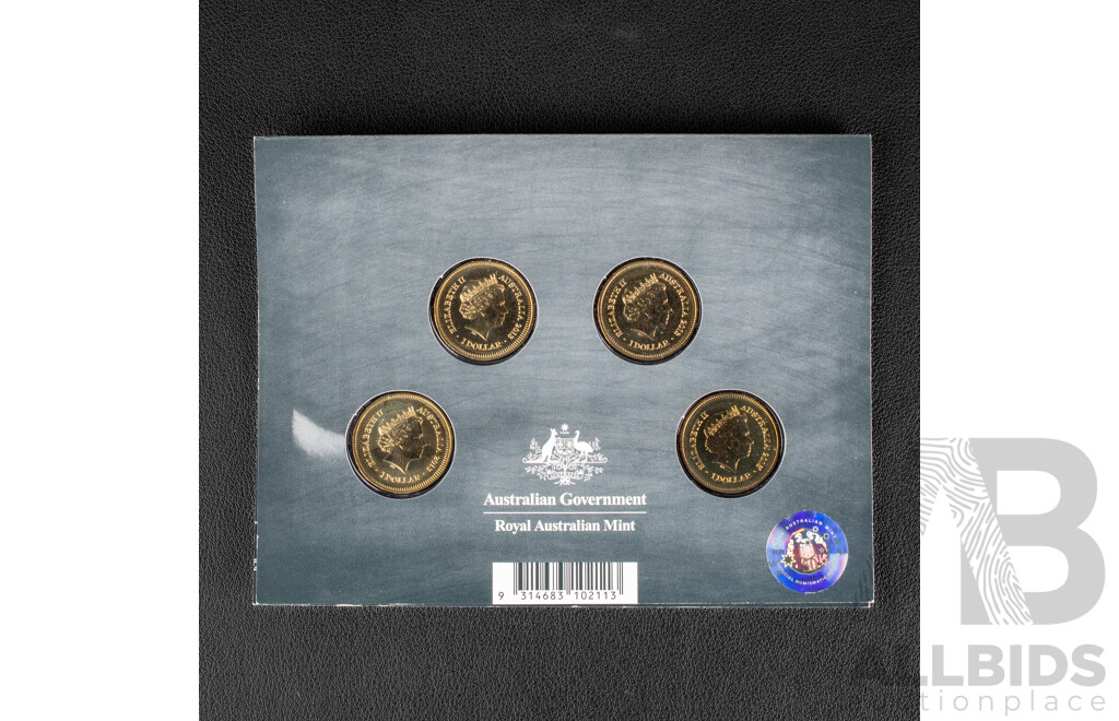Australian 2013 One Dollar Coins, Mint and Privy Marked, Holey dollar and Dump