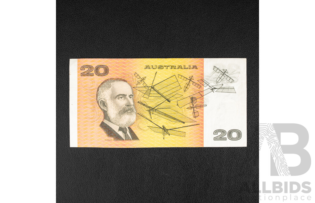 Australian 1979 Twenty Dollar Note, Knight/Stone