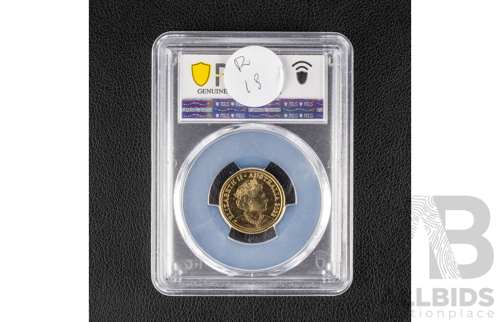 Australian 2022 Two Collar Coin, Honey Bee, PCGS Scratch UNC Detail