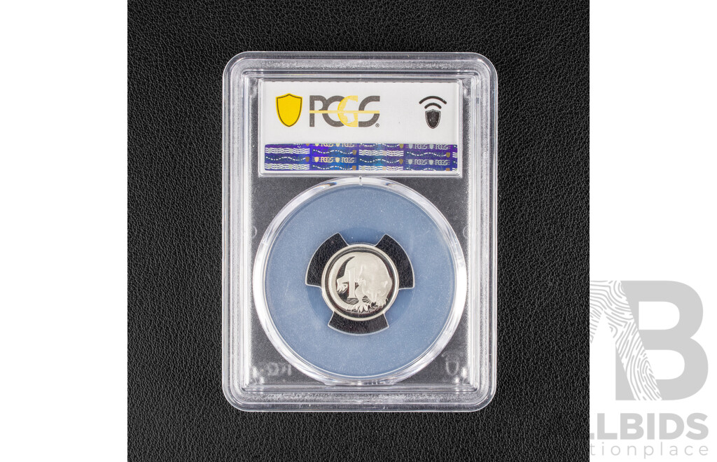 Australian 1991 Silver Proof One Cent Coin, Graded PCGS.